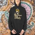 Skeleton Girl Drinking Coffee Bow Sunflower Book Lover Men Hoodie Skeleton Girl Drinking Coffee Bow Sunflower Book Lover Men Hoodie