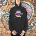 Space Cat Reading Book And Tea Space Cat Men Hoodie