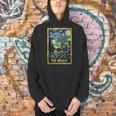 Starry Dragon Reading Book The Reader Fantasy Reader Men Hoodie