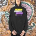 Threadless Grey Sky Chai Nonbinary Pride Book Stack Graphic Men Hoodie