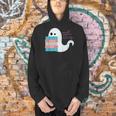 Threadless Grey Sky Chai Trans Book Pride Ghost Graphic Men Hoodie Threadless Grey Sky Chai Trans Book Pride Ghost Graphic Men Hoodie