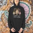 Tis The Season To Be Reading Books Christmas Tree Book Lover Men Hoodie