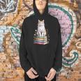 Turkish Van Bookworm Flowers Book Reading Books Men Hoodie
