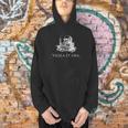 Vigila Et Ora Skull On Books Latin Men Hoodie