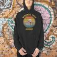 Vintage January 1972 Dark Academia Skull On Books Distressed Men Hoodie