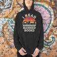 Vintage Retro I Read Banned Books Men Hoodie