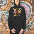 Wild About Art Books Animal Safari Children's Art Teacher Men Hoodie Wild About Art Books Animal Safari Children's Art Teacher Men Hoodie