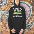 Wild About Reading Lovers Avid Readers Bookworms Book Lovers Men Hoodie
