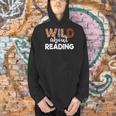 Wild About Reading Teacher Reading Books Back To School Men Hoodie