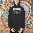 Women's Book Worm Visual Pun Vintage Reading Lover Men Hoodie