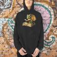 Women's Dragon Bookworm Reading Book Graphic Men Hoodie