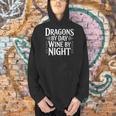 Women's Fantasy Books Reading Time Dragons By Day Wine By Night Men Hoodie Women's Fantasy Books Reading Time Dragons By Day Wine By Night Men Hoodie