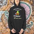 Women's Just A Girl Who Loves Jesus And Avocados And Books Men Hoodie