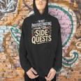 Women's Im Not Procrastinating Im Doing Side Quests Book Lover Men Hoodie