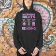 Women's Nothing Beats Reading Rock Paper Scissors Book Lover Men Hoodie Women's Nothing Beats Reading Rock Paper Scissors Book Lover Men Hoodie