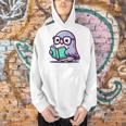 Adorable Book Lover Pigeon With Reading Glasses Cute Men Hoodie Adorable Book Lover Pigeon With Reading Glasses Cute Men Hoodie