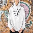 Author Book Writer Playwright I Make Shit Up Men Hoodie