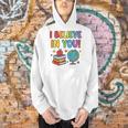 I Believe In You Educational Art With Books And Globe Men Hoodie