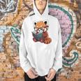 Book Reading Red Panda Reader Animal Cute Red Panda Premium Tri-Blend Men Hoodie