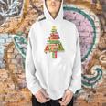 Books Christmas Tree Xmas Librarian Book Lovers Pajama Men Hoodie