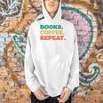 Books Coffee Repeat Men Hoodie Books Coffee Repeat Men Hoodie