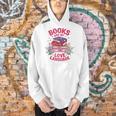 Books Are My Love Language Retro Bookish Pink Valentine Men Hoodie
