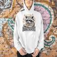 Booktrovert Raccoon Reading And Coffee For Book Lover Men Hoodie