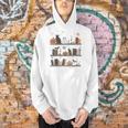 Cat Book Lover Halloween Cute Spooky Reading Premium Tri-Blend Men Hoodie