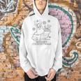 Coloring Book Style Blank Merry Christmas Tree Reindeer Men Hoodie