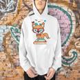Cute Fox Smart Nerdy 1st Day School Teachers Students Books Men Hoodie