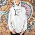 Cute Ghost Swinging Reading Book Halloween Ghost Costume Men Hoodie