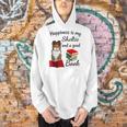 Cute Happiness Is Sheltie And Books Sheltie Mom Men Hoodie
