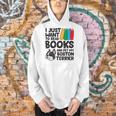 I Just Want To Read Books And Pet My Boston Terrier Men Hoodie