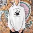 Life Is Better With Coffee Cat And Books Cat Sayings For Men Women Girls Kids Men Hoodie