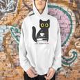 Life Essentials Witty Grungy Noisy Book Tea And Cat Men Hoodie