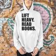 Lift Heavy Read Books Gym Apparel Weightlifters And Readers Men Hoodie