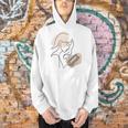 Line Art Abstract Minimalist Minimal For Book Lover Women Men Hoodie
