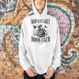 Morally Grey Book Club Skeleton Books Lover Bookworm Men Hoodie