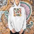 Peace Love Books Librarian Teacher Life Book Library Men Hoodie