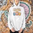 Pop Open A Good Book For School Librarian Popcorn Men Hoodie