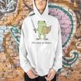 We Read At Dawn Bookish Frog Reading Men Hoodie