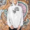 I Read Past My Bedtime Reading Cat Book Lover Men Hoodie