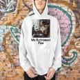 My Retirement Plan Cat Lover Wine Drinker Book Reader Men Hoodie
