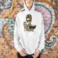 Skeleton Girl Drinking Coffee And Reading Book Men Hoodie