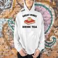 Tea Great Minds Drink Tea Apple Teacups Books Men Hoodie