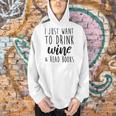 Women's Drink Wine And Read Books Bookish Book Lover Men Hoodie