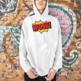 WOW Comic Book Cartoon Speech Bubble Pop Art Men Hoodie