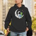 Astronaut Alien Reading Book Moon Space Men Hoodie