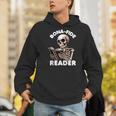 Bonafide Reader Cute Skeleton Reading a Book Lover Bookish Men Hoodie