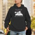 Cat Reads a Book Reading Coffee Men Hoodie